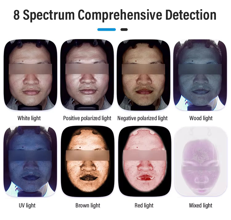 2025 Newest AI 3D Facial Skin Analysis Machine Skin Analyzer Machine With Microscopic Detector